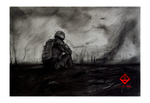 Pyrrhic (charcoal on paper A4)