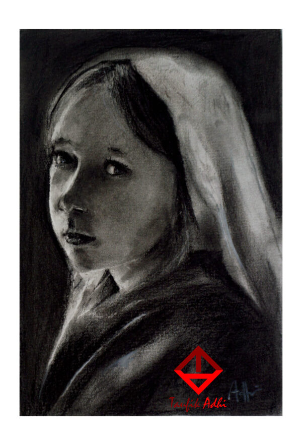 charcoal portrait