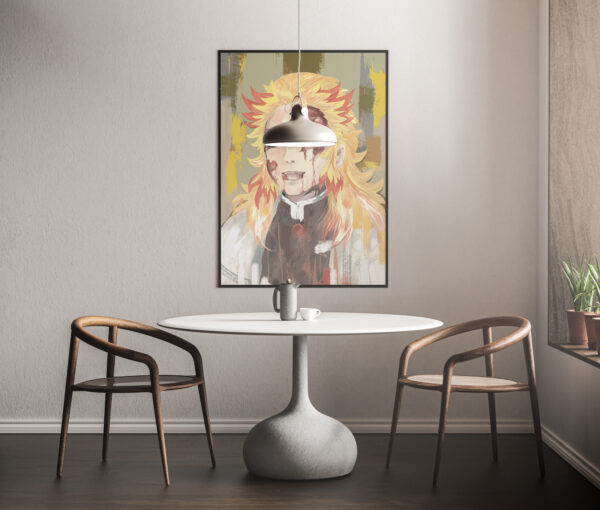 wall art anime "rengoku"