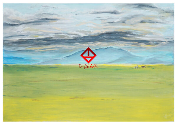 oil pastel landscape painting