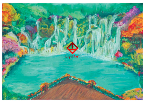 oil pastel landscape painting
