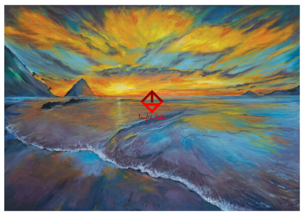 oil pastel landscape painting