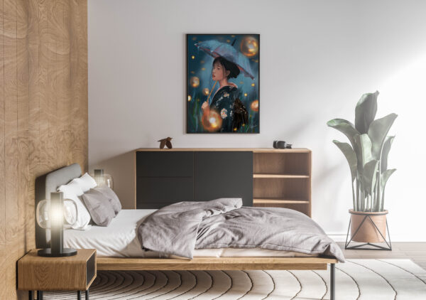Portrait Wall Art "umbrella Girl"
